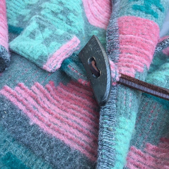 Vintage Eddie Bauer Western Southwest Native American Wool Coat - Picture 6 of 16